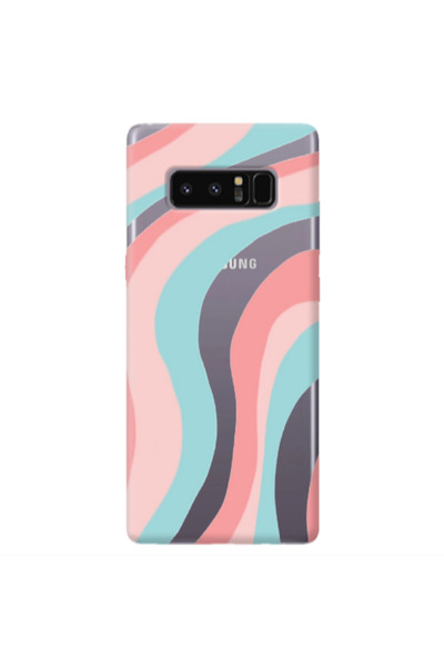 Other Samsung Note 8 Colored lines Transparent Silicone TPU Θήκη