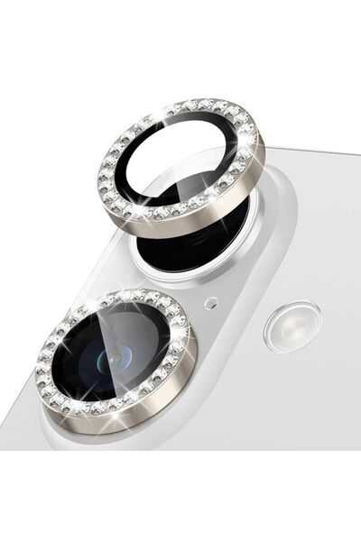 Orso Lens Camera Tempered Glass Titanium Diamonds iPhone 17/16/16 Plus