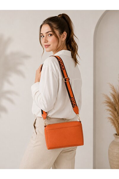 Doze Orange Long Strap Shoulder Bag