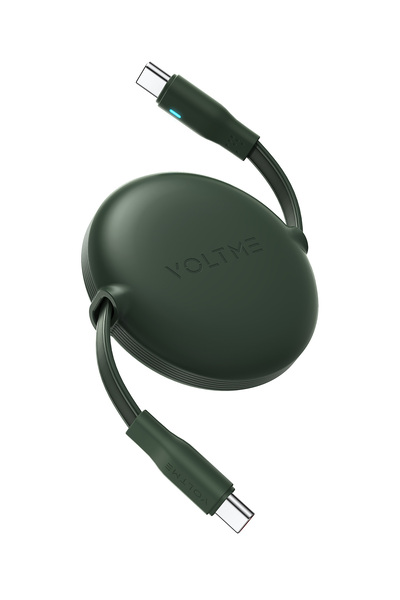 VOLTME Powerlink YoYo Retractable Type-C to Type-C Cable - 100W PD 3.0 Super ...