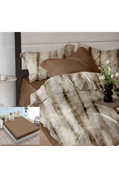 NufJoy Double Bed Linen Top Bottom Set Fine Thick 6 Pieces, Stretchy Sheet 16...