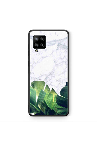 Other Samsung A42 5G Marble Laves Black Glossy Θήκη