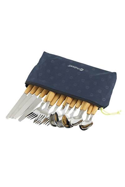 Outwell Calella Pouch Cutlery Set Deluxe Çantalı Kamp Çatal Bıçak Takımı