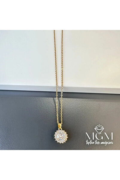 Marsilyan Nvdn- Ieg - Steel Zircon Stone Necklace Iegrs-Nvdn1