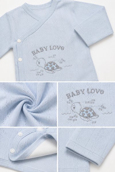 My Babies Label قماش جاكار قطني للأطفال حديثي الولادة، عبوة من 10 قطع، إصدار المستشفى