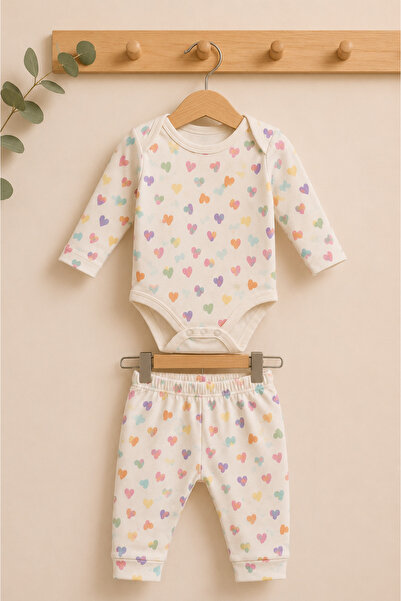 My Babies Label Baby Girl 100% Cotton 2-Piece Top and Bottom Set