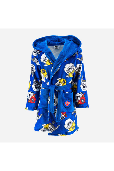 PAW PATROL Coral fleece hooded bathrobe