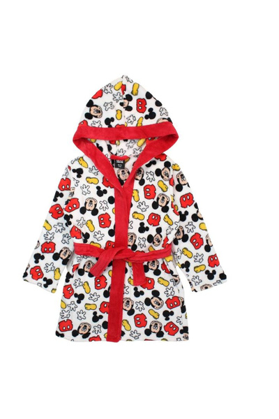Disney Mickey Mouse Coccolino Halat de baie cu glugă pentru băieți Mickey Mouse