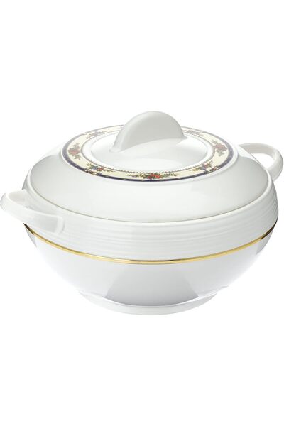 ASIAN Ambient Hot Food Storage Pot from Asian, 1200 ml Casserole, White