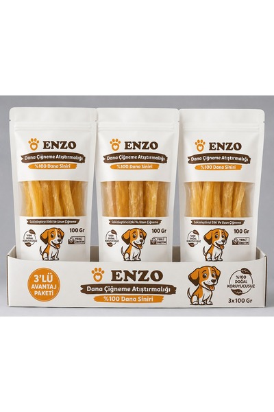 ENZO Dana Çiğneme Atıştırmalığı Avantaj Paket 3x100 gr.