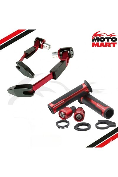 motomart+ Rks Srk 250 Rs Elcik Ve Manet Koruma Set-Kırmızı-Ma16101