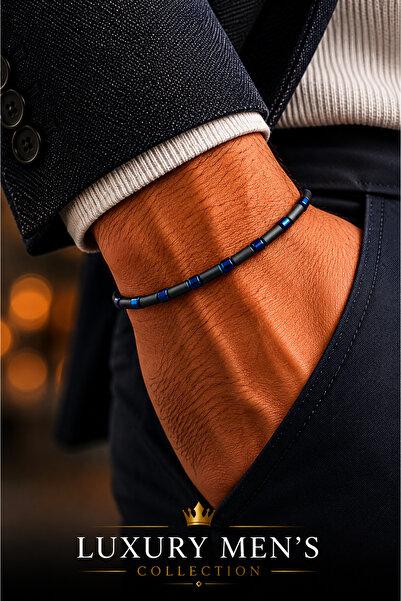 Jack Ferrero Luxury men's collection natural stone bracelet