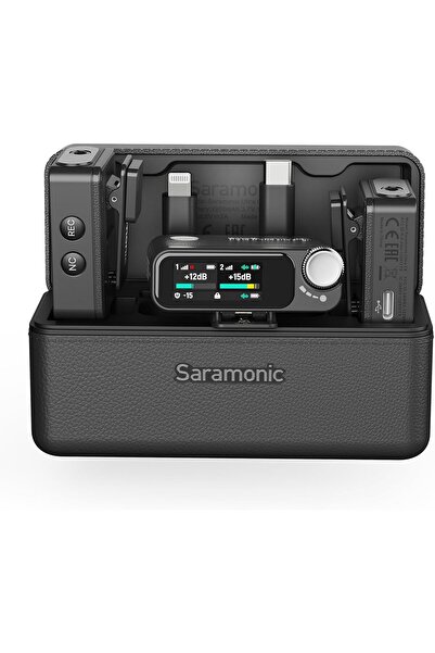 Saramonic Ultra-01 Kablosuz Yaka Mikrofonu, 32-Bit Kayan Kayıt, Zaman Kodu Se...