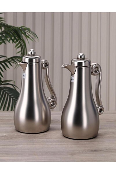 aljahwari Trams Novara Set of Two Pots, Inside and Outside, Premium Steel for...