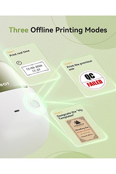 NiiMbot B2 PRO Label Maker Machine, 300DPI HD Thermal Photo Label Printer, Support Red -Black Dual Color Printing