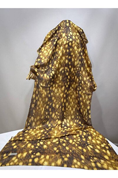 LA SEFA New Season Ceylan Patterned Bambi Soft Shawl