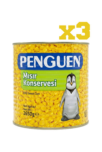 Penguen Mısır Konservesi 2650 g X 3 Adet (Kolisiyle)