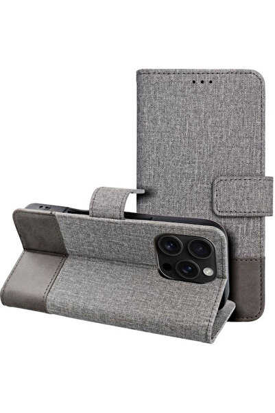 OEM Γκρι Θήκη Σιλικόνης Τύπου Βιβλίου (Galaxy S25 Edge)