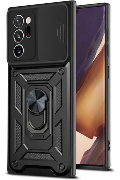 Techsuit Camshield Πίσω Κάλυμμα Πλαστικό / Σιλικόνης Μαύρο (Galaxy Note 20 Ul...
