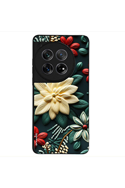 Other Θήκη Sonique Σειράς 3D Λουλουδιών για OnePlus 12 5G Πράσινη
