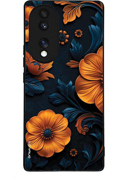 Other Θήκη Sonique Σειράς 3D Λουλουδιών για Honor 70 5G Πορτοκαλί 01