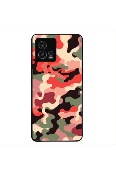 Other Θήκη Sonique Σειρά Στρατιωτικού Καμουφλάζ για Motorola Moto G72 Κόκκινο