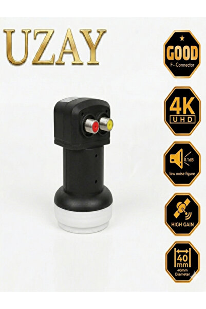 Çiftli, 2'li LNB Universal 4K UHD Sıvı Teması Dayanıklı