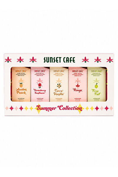 Sunset Cafe عطر صن سيت كافيه: مجموعة الصيف - 5 قطع * 22 مل - متنوعة