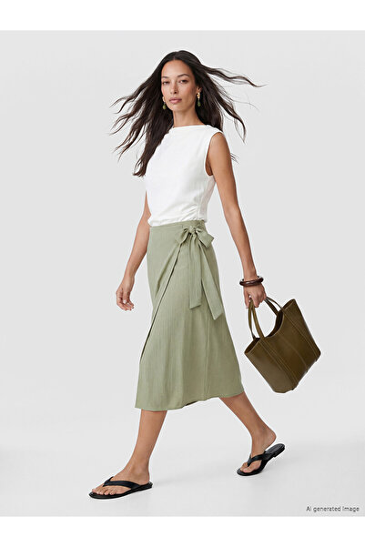 LC Waikiki Quality Pieces from Çelebi Store: Belted Skirt with Drawstring