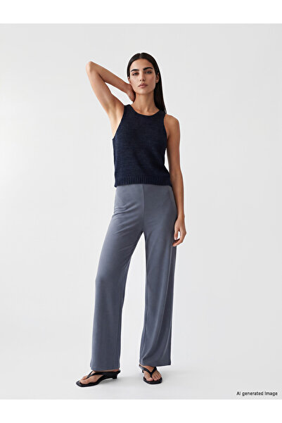 LC Waikiki Rmz Gi̇yi̇m Farkiyla Women's Pants with Waist Drawstring