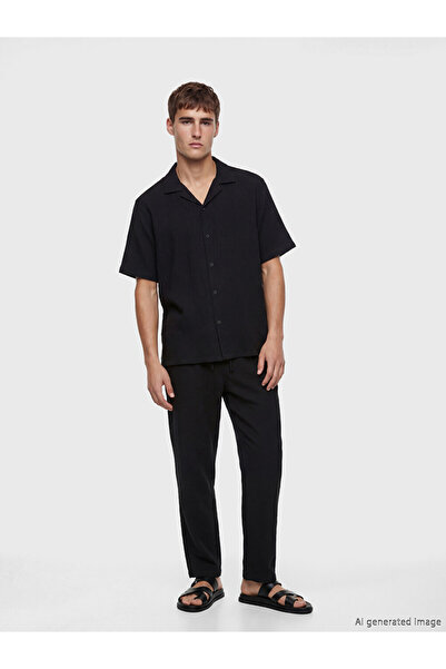 LC Waikiki Regular Fit Krinkle Men's Shirt