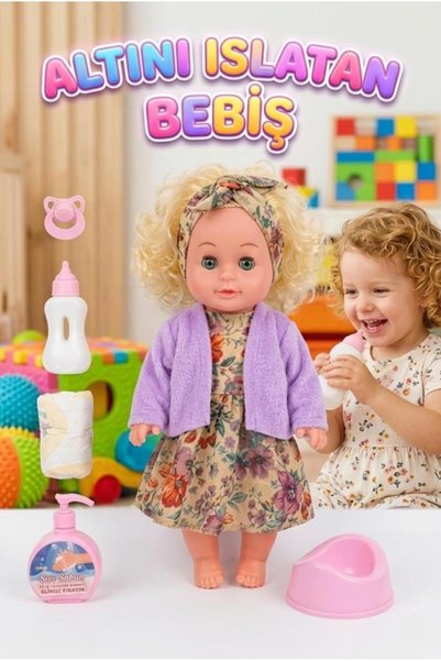 Tıfıl Toys Mila Altını Islatan Bebek Seti 30 cm Aksesuarlı Kolları ve Kafası ...