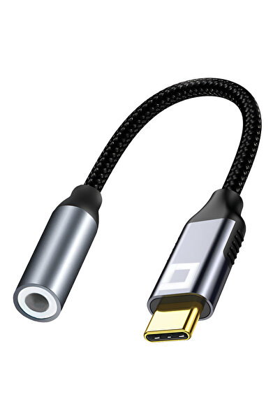 Co2 Adaptor USB-C la Mini Jack 3.5mm Cablu Aux Pentru Samsung Dac 128