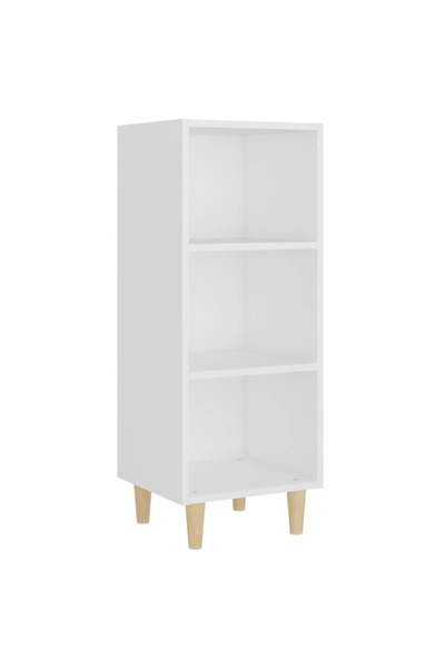 vidaxl Servantă, alb, 34,5x32,5x90 cm, lemn compozit