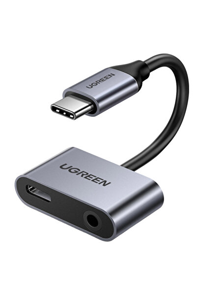 Ugreen Adaptor audio USB-C la Mini Jack 3.5mm pentru smartphone-uri iPhone 12...