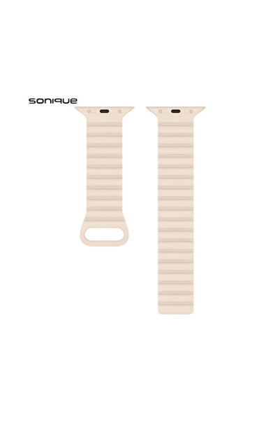 Other Λουράκι Σιλικόνης Sonique Μπεζ (για Apple Watch 38/40/41/42mm)