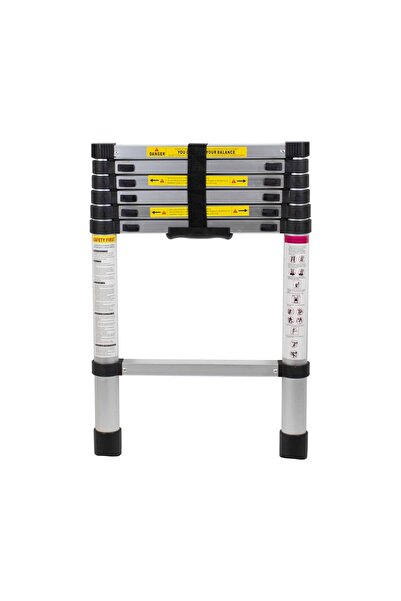 Z-Tools Scară telescopică din aluminiu, 1 secțiune, 7 trepte, lungime 2 m / Z...