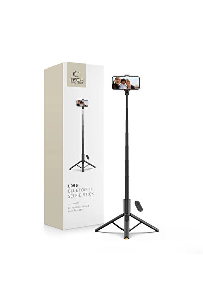 Tech-Protect Selfie stick cu trepied pentru telefoane și camere 3 în 1 cu tel...