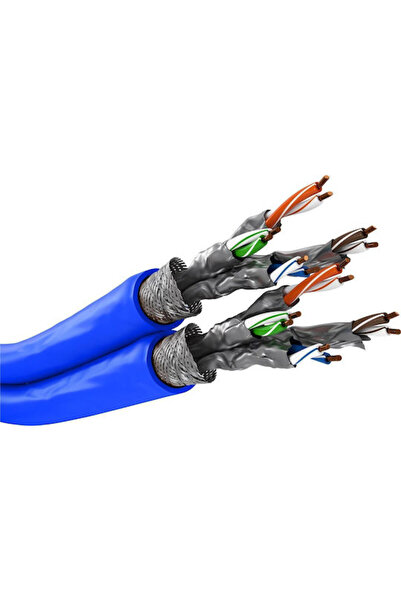 goobay Καλώδιο Ethernet S/FTP Cat.7a 50μ Μπλε Κωδικός: 75716