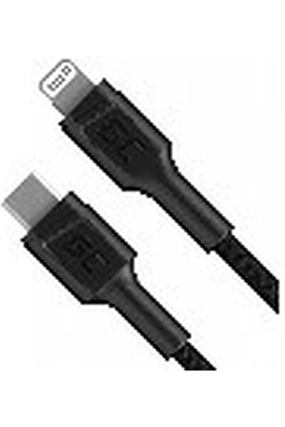 Green Πλεκτό Καλώδιο USB-C σε Lightning 87W Μαύρο 1μ (KABGC07)