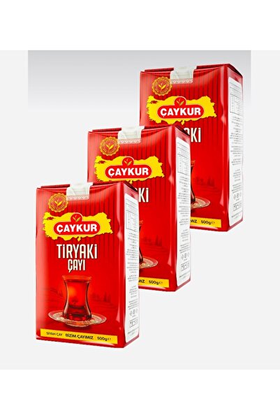 Çaykur TİRYAKİ ÇAYI 500 GR X 3 ADET SİYAH DÖKME ÇAY