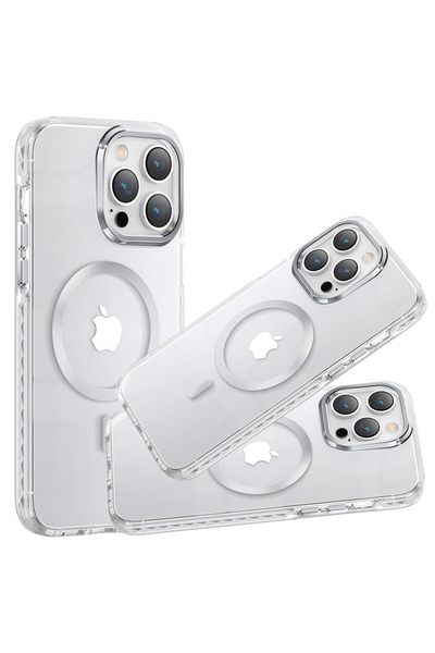 Kingxbar Husă magnetică Pqy Seria Cristal de Gheață pentru iPhone 14 Plus