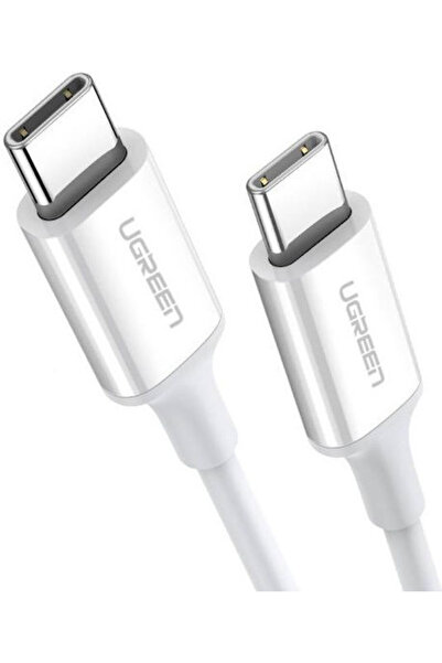 Ugreen US264 Καλώδιο USB 2.0 USB-C Αρσενικό σε USB-C 60W Λευκό 1.5μ 60519