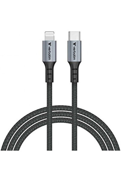 Verbatim Καλώδιο USB-C σε Lightning 60W Μαύρο 1.2μ (31844)