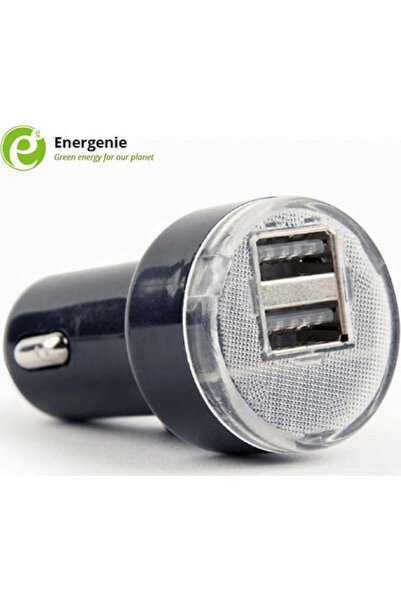 Energenie Φορτιστής αυτοκινήτου 2.1A με θύρες: 2xUSB Μαύρο Χρώμα: EG-U2C2A-CA...