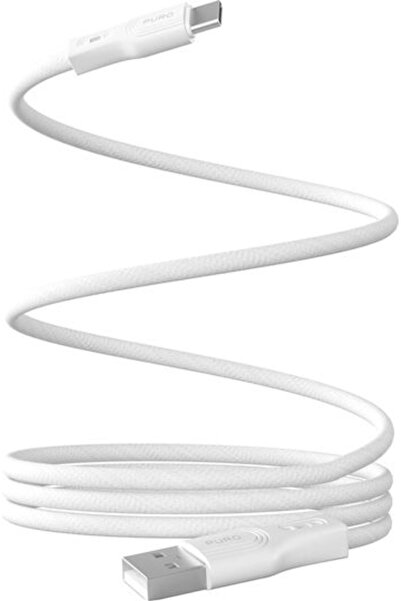 Puro Μαγνητικό / Πλεκτό Καλώδιο USB 2.0 USB-C αρσενικό - USB-A / USB-C 10W Λε...
