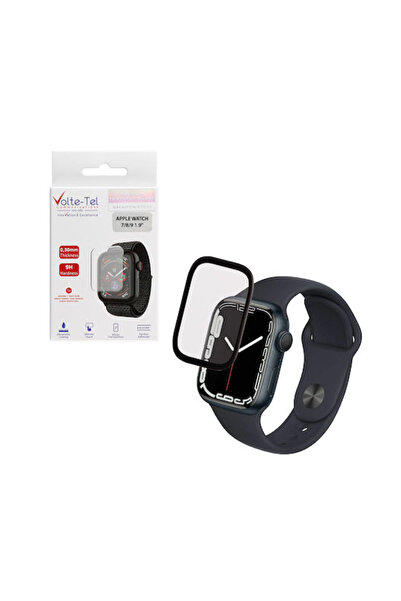 Other Volte-tel Σκληρυμένο Γυαλί Apple Watch 7 8 9 45mm 3D Καμπύλο Αλουμίνιο ...