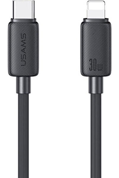 Usams Us-sj692 Καλώδιο USB-C σε Lightning 30W Μαύρο 1μ (SJ692USB01)