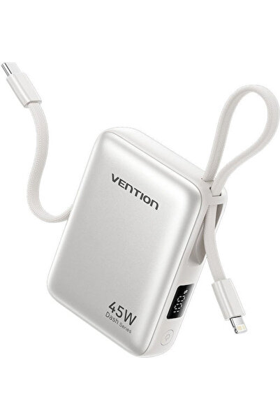 Vention Power Bank 10000mAh 45W Power Delivery Μπεζ