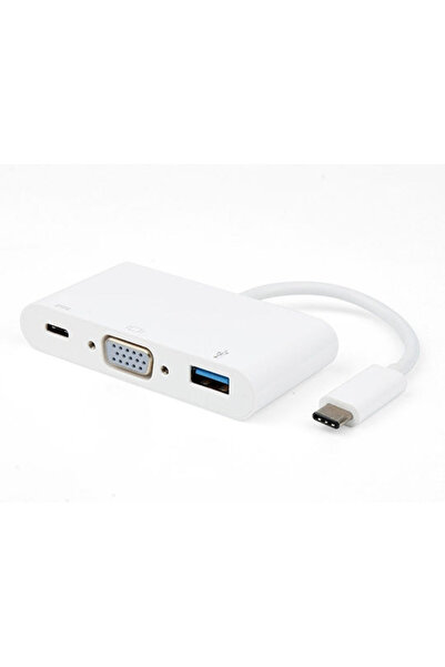 Vivanco Μετατροπέας USB-C αρσενικό σε USB-A / VGA θηλυκό Λευκό 1 τεμάχιο 34294